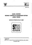 Hasil Survei Rumah Tangga di Kawasan Hutan Jawa Timur Sensus Pertanian 2003