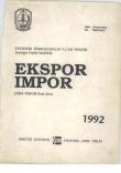 STATISTIK PERDAGANGAN LUAR NEGERI EKSPOR IMPOR JAWA TIMUR 1992