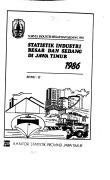 Statistics Of Large And Medium Industries In East Java 1986