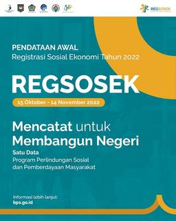 Pendataan Awal Registrasi Sosial Ekonomi (Regsosek) 2022 Untuk Satu Data Program Perlindungan Sosial