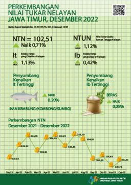 Nilai Tukar Nelayan (NTN) Desember 2022 Sebesar 102,51 Atau Naik  0,71 Persen