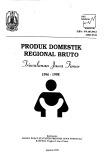 PRODUCT DOMESTIC REGIONAL BRUTO TRIWULANAN JAWA TIMUR 1996-1998