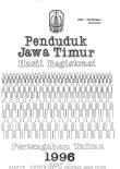 PENDUDUK JAWA TIMUR HASIL REGISTRASI PERTENGAHAN TAHUN 1996