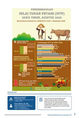 Jawa Timur Farmers Exchange Rate (NTP) In August 2020 Decreased By 0.38 Percent