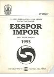 STATISTICS OF FOREIGN TRADE EXPORT IMPORT OF EAST JAVAJAWA TIMUR 1993