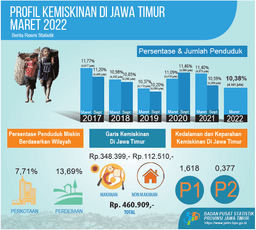 Persentase Penduduk Miskin Maret 2022 Turun Menjadi 10,38 Persen