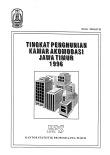 TINGKAT PENGHUNIAN KAMAR AKOMODASI JAWA TIMUR 1996