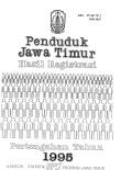 PENDUDUK JAWA TIMUR HASIL REGISTRASI PERTENGAHAN TAHUN 1995