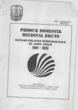 Produk Domestik Regional Bruto Satuan Wilayah Pembangunan Se Jawa Timur 1991 - 1993