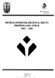 Gross Regional Domestic Product Of East Java Province 1993-1994