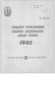 TINGKAT PENGHUNIAN KAMAR AKOMODASI JAWA TIMUR 1992