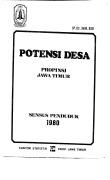 POTENSI DESA PROPINSI JAWA TIMUR SENSUS PENDUDUK 1980