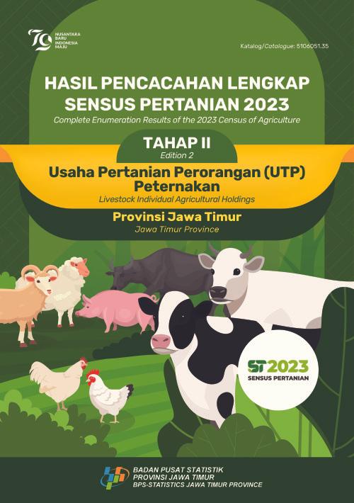 Hasil Pencacahan Lengkap Sensus Pertanian 2023 - Tahap II:  Usaha Pertanian Perorangan (UTP) Peternakan Provinsi Jawa Timur