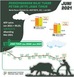 Nilai Tukar Petani (NTP) Jawa Timur Bulan Juni 2021 Naik 0,11 Persen.